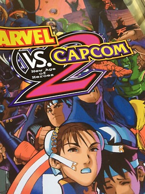 Marvel Vs Capcom 2 Arcade Side Art And Moves List/Bezel Sticker | eBay