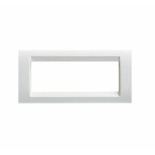 PLACCA GEWISS PLAYBUS 6 POSTI IN TECNOPOLIMERO VERNICIATO BIANCO LUCIDO