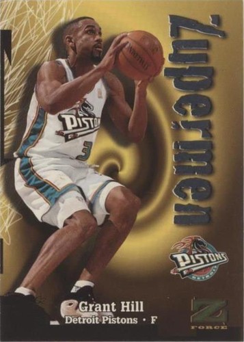 1996 Skybox Z-Force Big Man on Court Z-Peat Grant Hill PSA 8