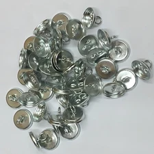 # 36 Wire Eye Backs Button Making 1 Gross 144 pc Upholstery Supplies (US134)
