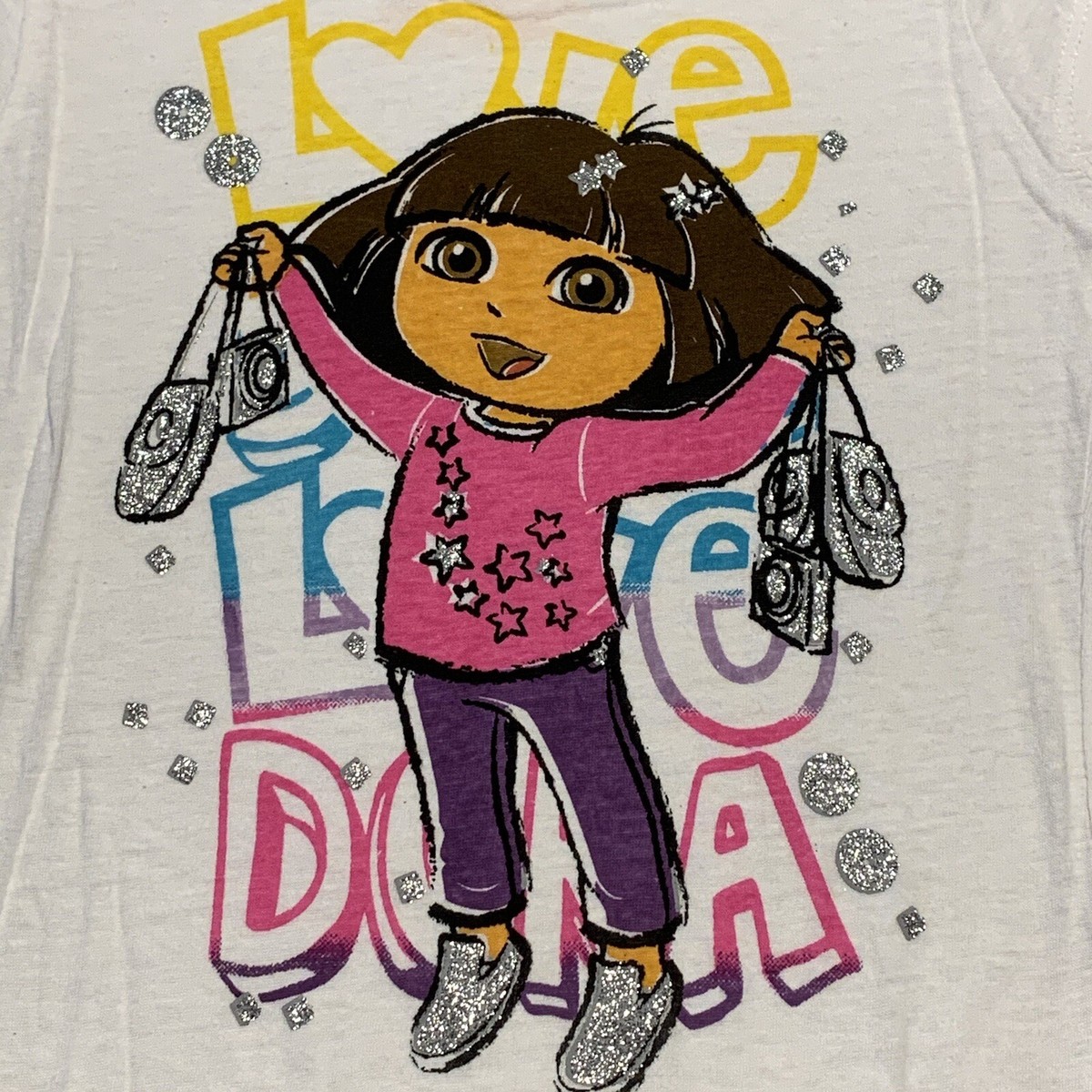 Dora Baby Girl Toddler Hoodie Hooded Zip Sweatshirt T Shirt 2T 5T