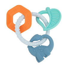 Chewy Charms Teething Ring, Soft Baby Teething Toy - 3 Months - Dino
