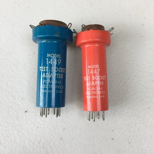 Pomona Tall Test Socket Adapter 7 Pin Miniature 9-Pin 2pcs , vacuum ...