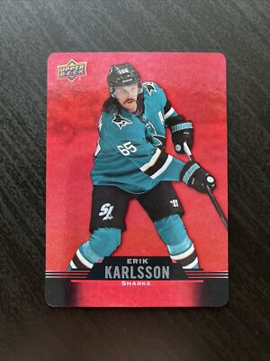 2020-21 Upper Deck Tim Hortons Red Die Cut #DC-33 Erik Karlsson Sharks Penguins