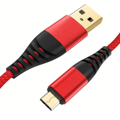 USB Kabel 1m Premium Nylon Micro Fast Quick Charge 3.0 3A Leitung Daten