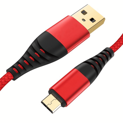 Neuf 1m Luxe Nylon Micro USB Rapide Charge Rapide 3.0 3A Câble Données #911