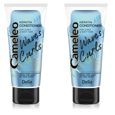 2er-Pack 400ml (2x200ml) Cameleo Keratin Conditioner - für Wellen und lockiges Haar