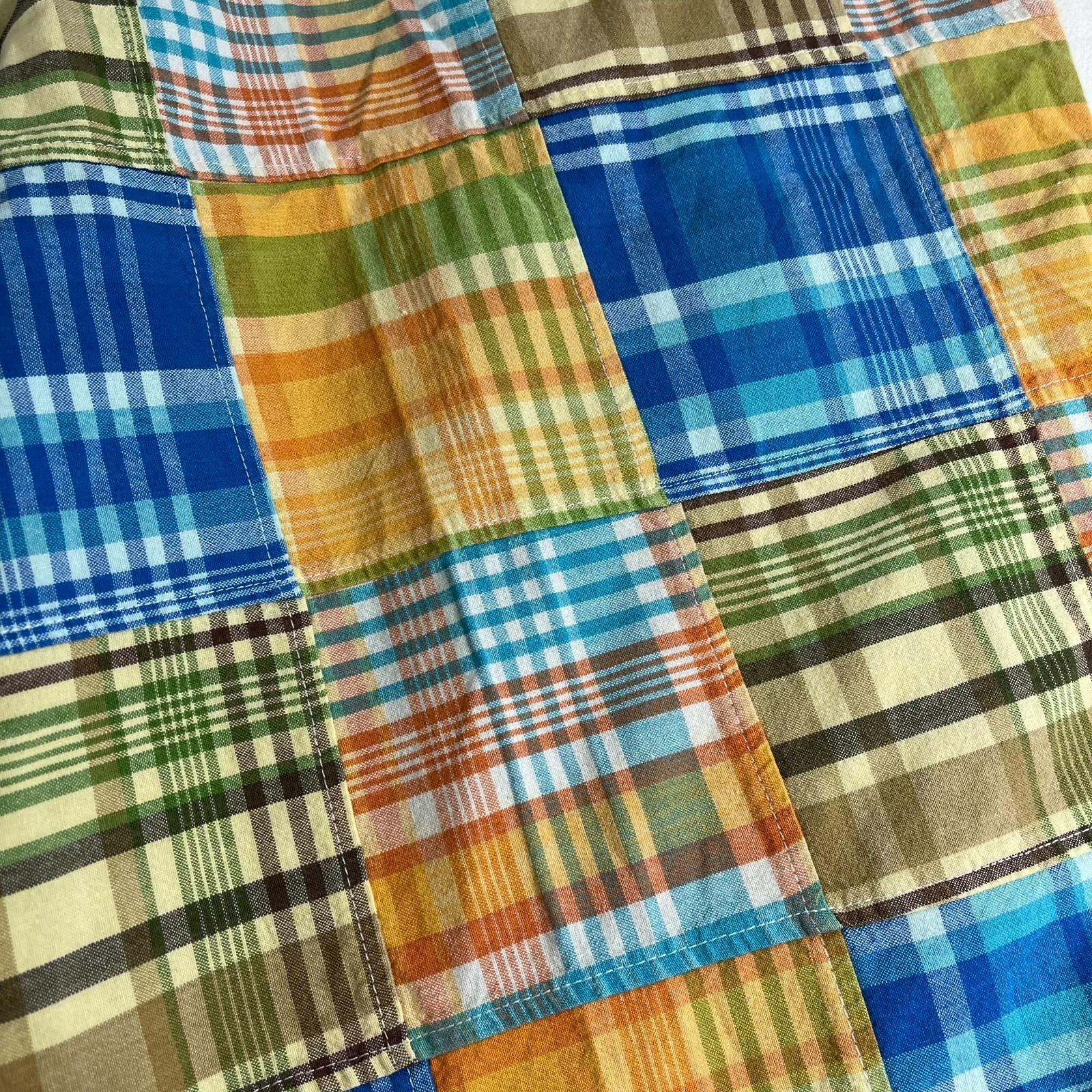 Mens Basic Code Madras Plaid Walking Shorts Size … - image 4