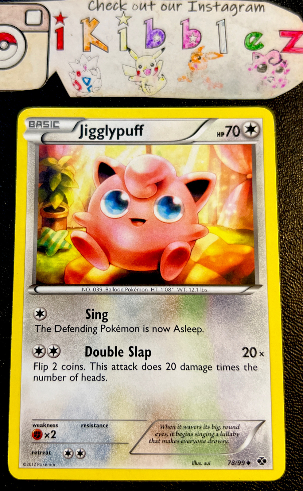 Jigglypuff 78/99 LP BW Next Destinies Pokémon Card!