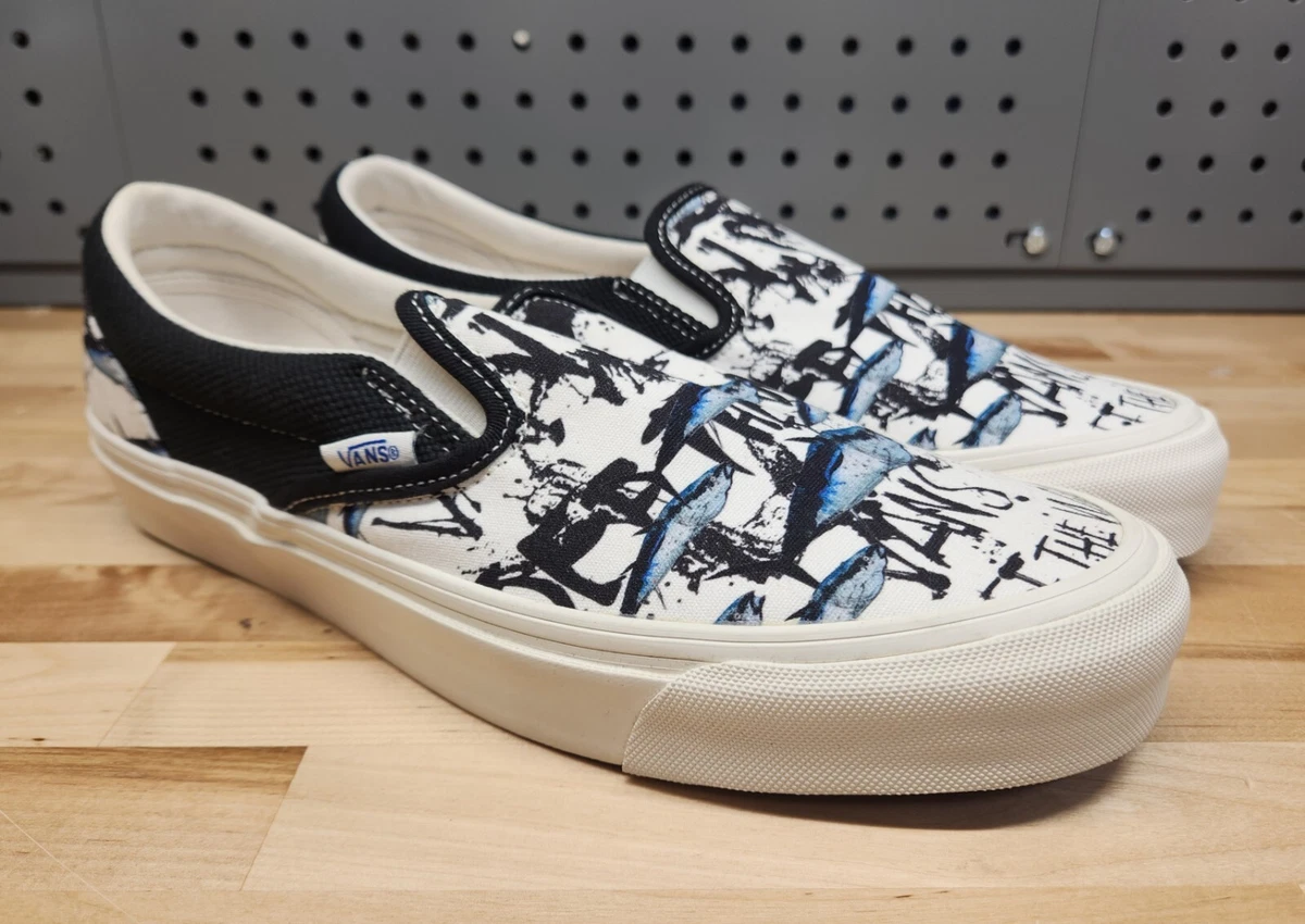 Vans x Ralph Steadman Blue Tuna Critical Critters Slip on Shoes