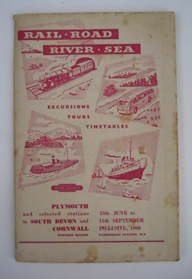 Original BR WR Öffentliche Ausflugstouren Fahrplan Plymouth Devon & Cornwall 1960