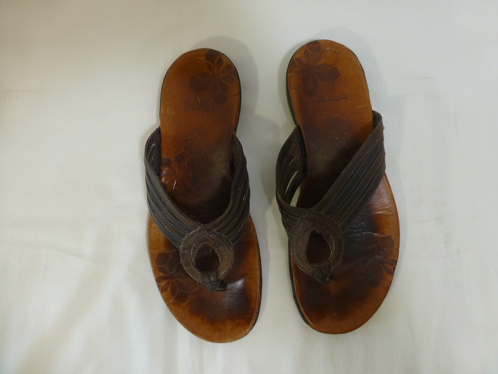 Merrell sandali donna taglia 8 marrone Lidia multi cinturino slip on tanga