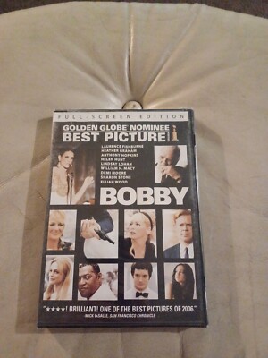 BOBBY DVD FACTORY SEALED FISHBURNE/ANTHONY HOPKINS/SHARON STONE/DEMI MOORE 2006 