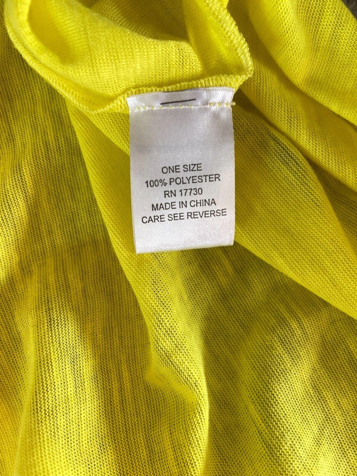 Unbranded Women's Solid Yellow Polyester Rectangl… - image 2