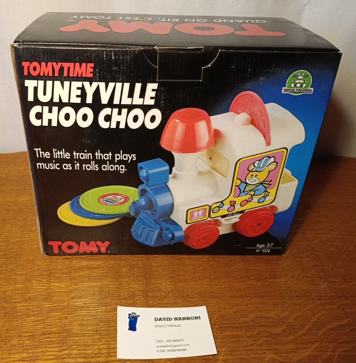 Tomy Tuneyville Choo Choo Musical Train Toy 4 Discs Tested Working Box