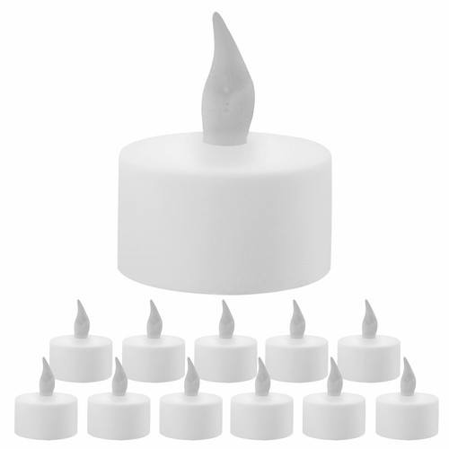 6/10x LED luz de té temporizador cambio de color luz parpadeante vela sin llama batería - Imagen 9 de 13