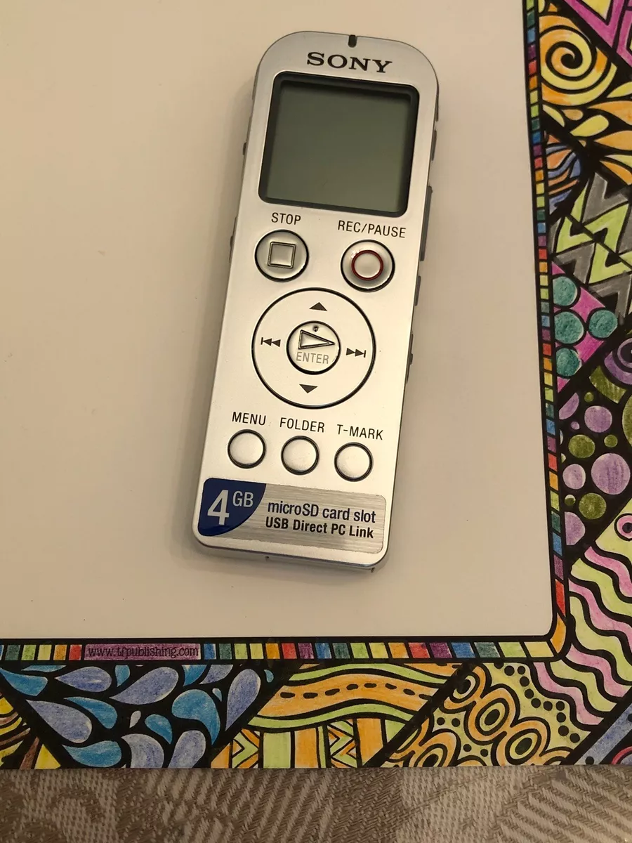 Sony Digital Voice Recorder ICD- UX523 takes 4gb micro SD. New