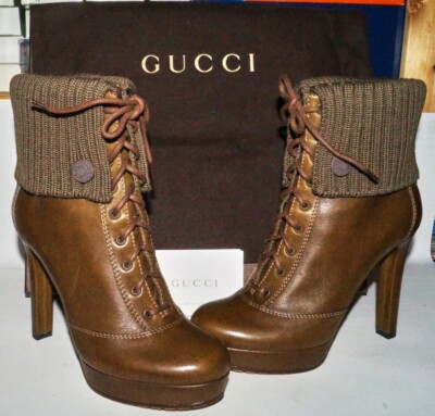 Gucci Boots 37 1/2 270022 Angeo 2314 Winter Stiefel aus Sammlung Original Karton