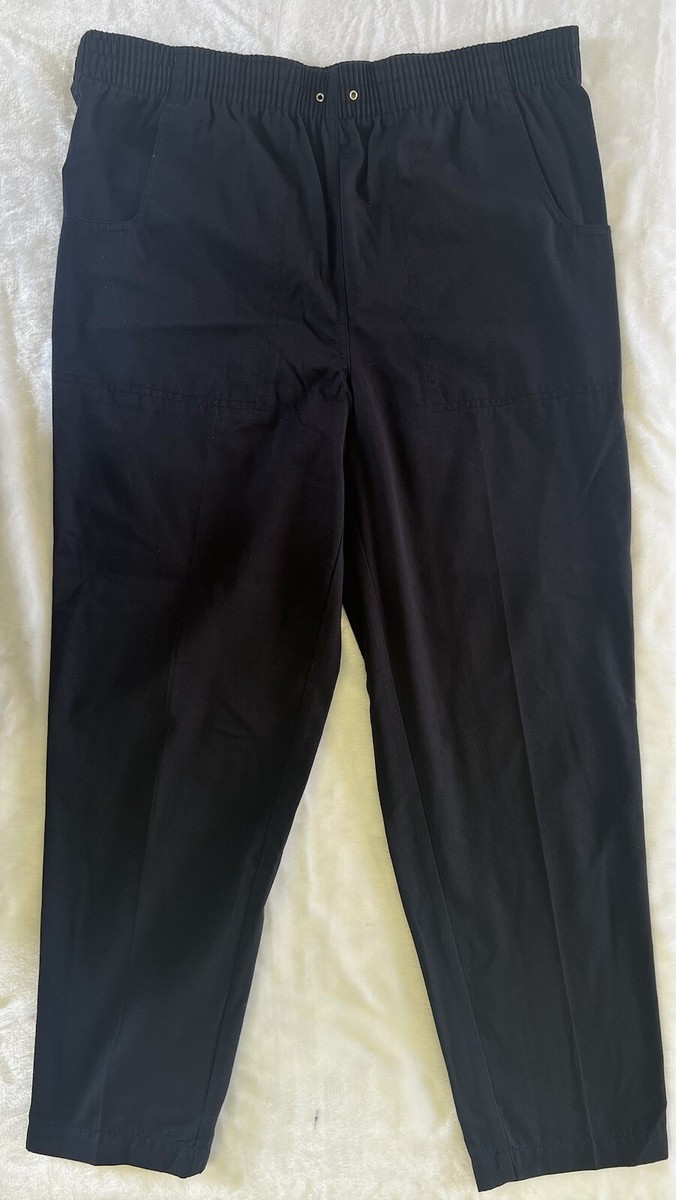 Vintage 90s Royal Elastic Waist Cotton Chino Pants Sz 8 GUC