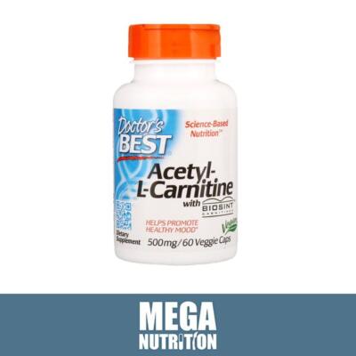 Doctor's Best ACETYL-L-CARNITIN Mit Biosint Carnitines 500mg 60 Veggie Kappen
