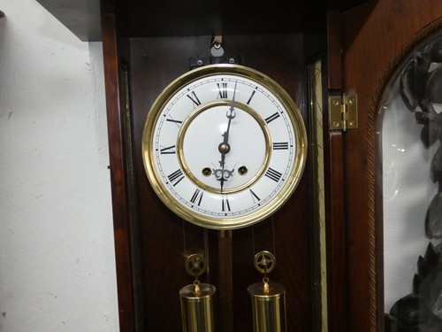 55271 Franz Hermle Germany Vienna Regulator Double Strike On 3 Tones - 130 Cm - Picture 10 of 14