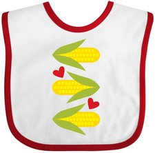 Inktastic Corn Lover - Corn On The Cob Baby Bib Clothing Infant