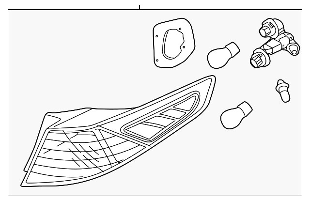 Conjunto de lámpara trasera para Kia Optima 2014-2015 (P/N 92401-4C500)