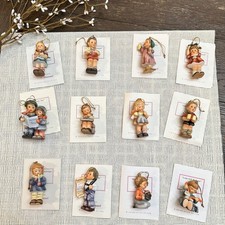 Studio Hummel 12 Piece Lot Hanging Ornaments Christmas Decor Vintage
