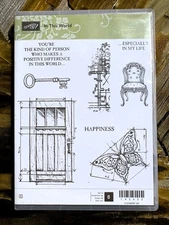 Stampin’ Up! In This World Cling Stamp Set - Gently Used, Retired