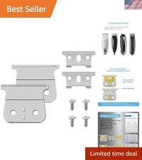 Professional 2 Pack T-Blades for Andis Clippers - Ceramic Upgrade with T-Guides