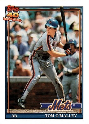 1991 Topps #257a Tom O'Malley