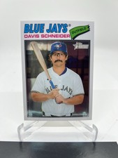 Davis Schneider 2026 Topps Heritage Baseball #224 - Blue Jays - BASE CHROME