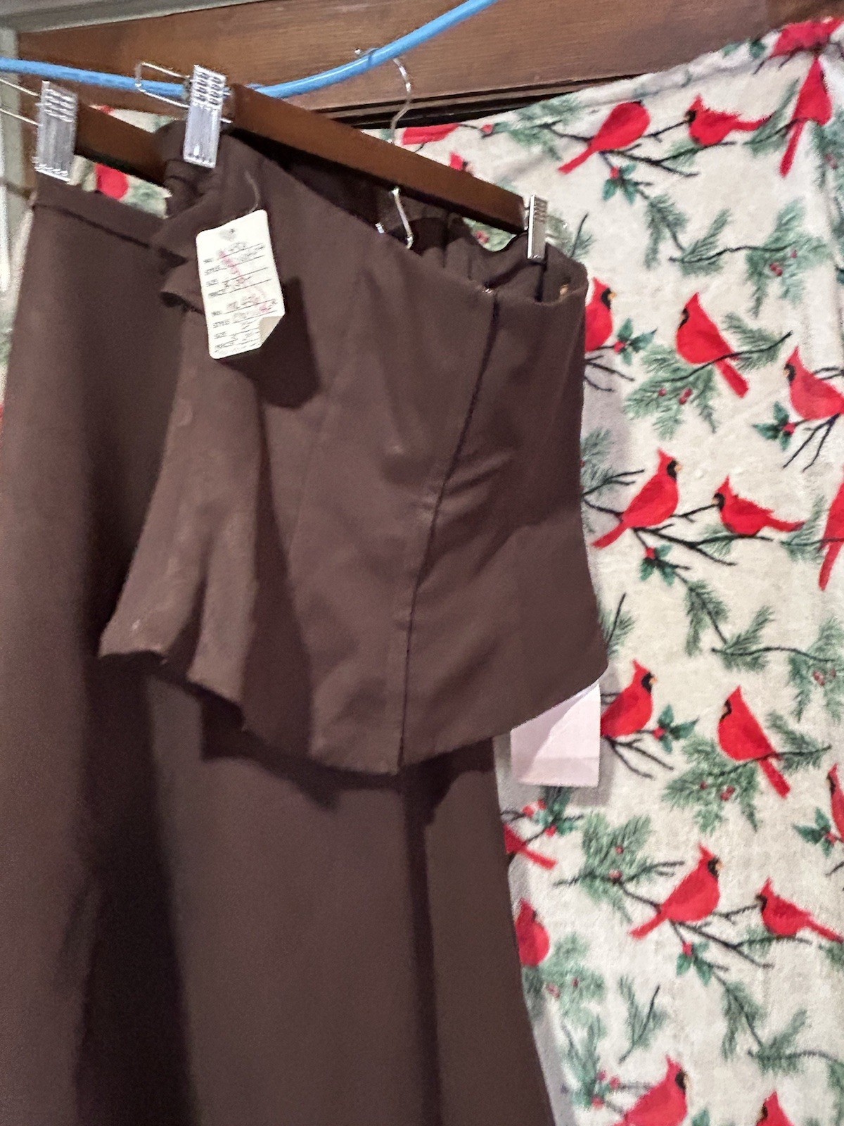 Mori Lee Ava Collection Chocolate Long Strapless Gown Formal Dress Size 8 thumbnail 3