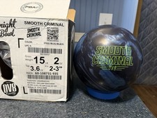 15# 1st Quality NIB DV8 Smooth Criminal Bowling Ball 2-3 Pin 3.6 Top