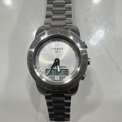 Tissot T-Touch Men's Analog-Digital Quartz z251 351 Silver Dial Steel Bracelet