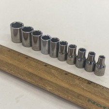 Craftsman USA Made 1/4 dr. 10 pc. 6 pt socket...