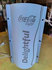 COCA COLA INSEGNA LUMINOSA PLASTICA DELIGHTFUL ALT. CM 40 X20 PROF. 11