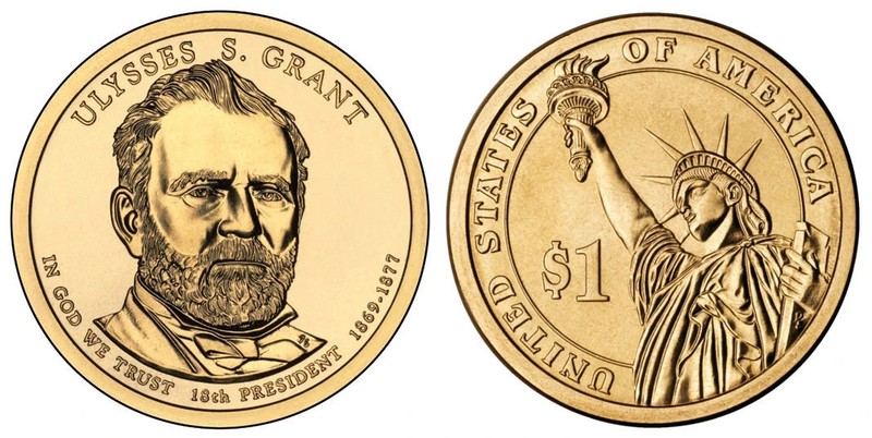2011 D Ulysses S. Grant Presidential Dollar "Brilliant Uncirculated" Coin