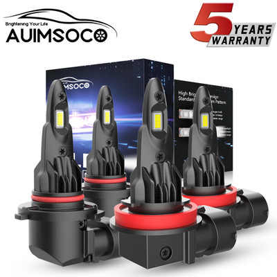 For Dodge Ram 1500 2500 3500 2009-2017 6500K White LED Headlight Bulbs 9005 H11