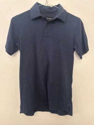 New Quiksilver Everyday Sun Boys Youth Polo Shirt Tee SS Surf Skate Vtg Navy M