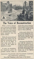 Magazine Ad - 1913 - AT&T / Bell System - Voice of Reconstruction - (#2)