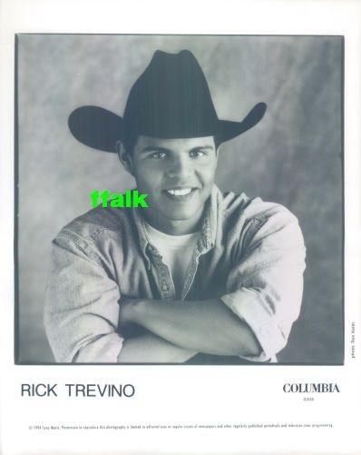 Press Photo: RICK TREVINO 8x10 B&W 1993