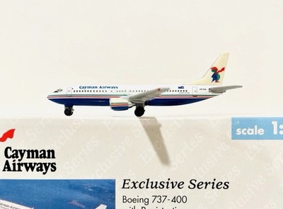 1:500 Herpa Boeing 737-400 Cayman Airways Yesterday Series 501361 Model Plane