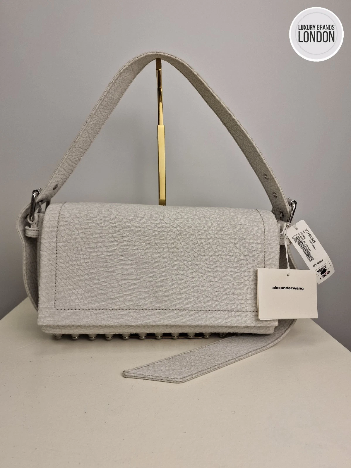 Borsa a tracolla Alexander Wang Ricco media con patta nuova autentica prezzo consigliato £ 990