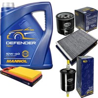 SCT Inspektionspaket 5L Mannol 10W-40 FüR VW Lupo 1.4 16V 1.6 GTI Polo Seat