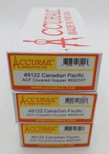 Accurail 8122 HO Canadian Pacific ACF Covered Hopper Kit (Set of 3)