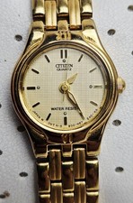 Rare VTG gold-tone Citizen Quartz women's watch 5930-S72943 20mm New Battery