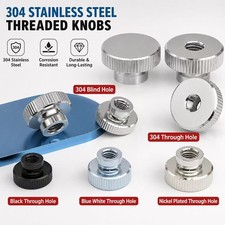Steel Knurled Thumb Nut Through-hole/Blind-hole - M2 M2.5 M3 M4 M5 M6 M8 M10 M12