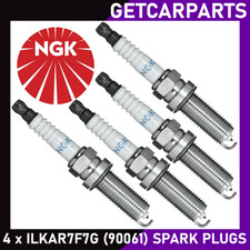 NGK ILKAR7F7G Spark Plug x4 For Nissan Qashqai 2013 Onwards 1.2L