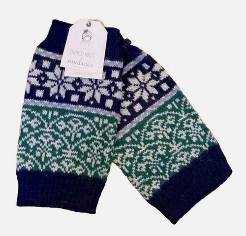 French Knot X Sundance Fair Isle Hand Knit Boot Cuffs Leg Warmer